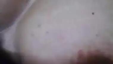 Bhabhi in blue lingerie