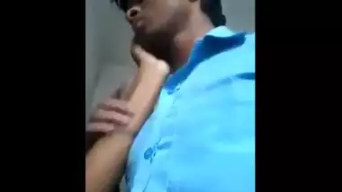 Teen college girl making her hot selfie with lover