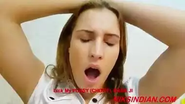 Teen girl visits Guru's Ashram to get blessings for the interview