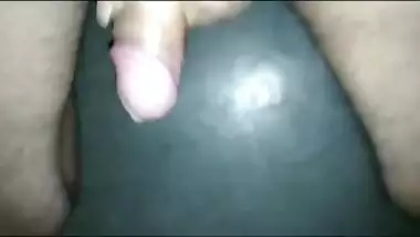 Amateur Desi bhabhi strokes and rides thick XXX boner in darkness