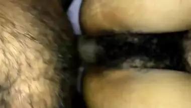 Small tits Indian girl getting her hairy pussy fucked