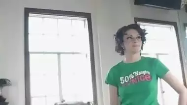 Chinese Paki lady Nadia Nyce is surprised by humongous Western dick Size 