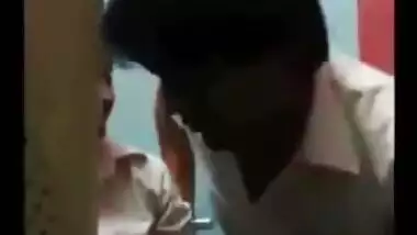 Gf enjoying sucking cock drinks cum in cafe