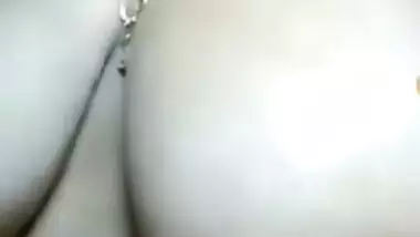 Fat XXX wife's MMS video where Desi MILF undresses and flaunts tits