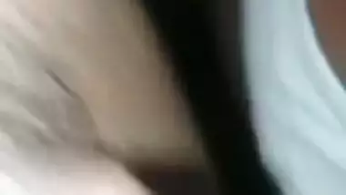 Hubby playing with wife’s standing nipple (semi)