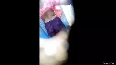 Indian village girl filmed taking shower