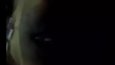 Home sex tape of Andhra bhabhi sucking big black dick