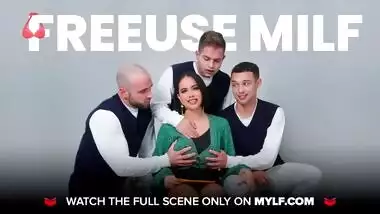 MYLF - Hot Ebony Milf Yasmine De Leon Gets Her Pussy Drilled Deep By Big White Cock