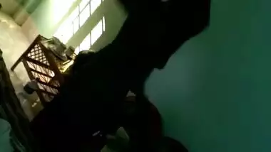 Girl getting dressed after shower