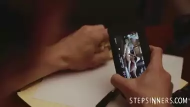 StepMom Fucks Son Albeit Knowing That Her Husband Is Watching- India Summers