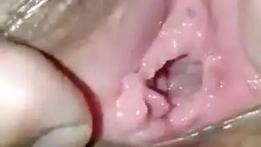 Playing with desi shy girl pussy