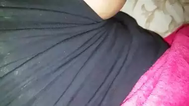 Cumshot on my uk indian muslim hijabi big tits desi wife