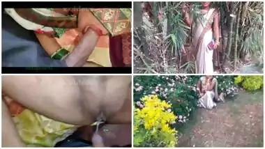 Desi couple gets horny in the park and fuck