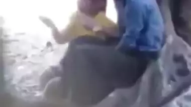 Asian cute girl fucking outdoor park