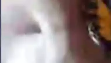 Hot wife exposing nude body curves to ex-lover