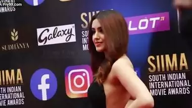 Malvika Sharma Backless and side Boobs show