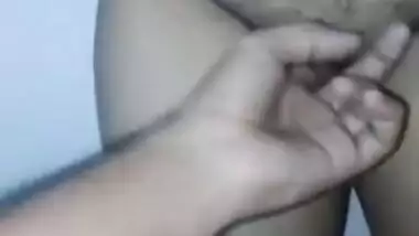 In sex video Desi man touches XXX cunny of wife with saggy breasts