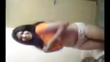 Hot beautiful desi girl dancing in front of her husband