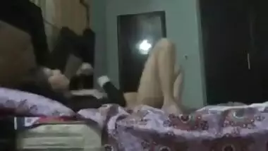Young desi girl fucking with lover in hotel room wid loud moaning & clear Hindi audio