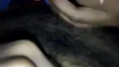 Desi kneading labia minora of a desi girl before sex