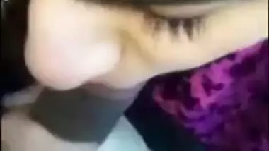 Point of view porn video of Desi girl sucking hard sex instrument