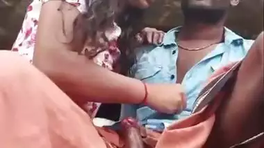 Mallu girl boob suck by lover while she gave handjob