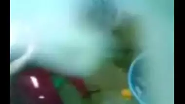 Wife’s younger sister taking bath captured using