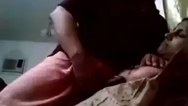 Rubbing dick on bhabhi’s boobs
