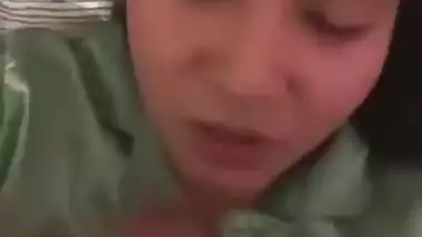 Young girl giving handjob and mouth fingered