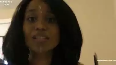 Hindi Indian Wife Caught Cheating On Husband With Cum On Her Face