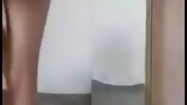 Amateur Desi mms clip of horny Bhabhi caught sitting on lover's face