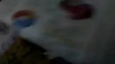 Hubby self ejaculation near her nude wife