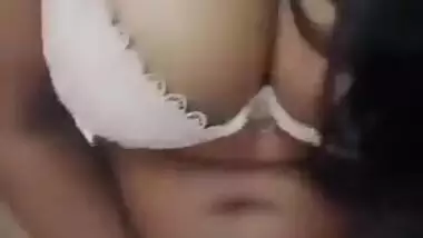 Very horny big boobs girl masturbating with cucumber
