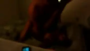 Dark chubby indian fucked on her back 