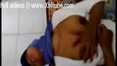 Arab girl playing with tits