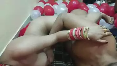 First Night of a Newly Married Desi Beautiful Hot Wife Fucked by Husband in Hindi
