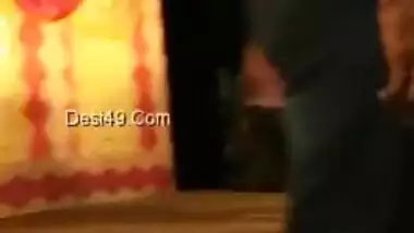 Desi dancer performs her XXX show but guy is touching melons and snatch