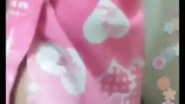 Buddy has video sex chat with Desi girlfriend covered in XXX towel