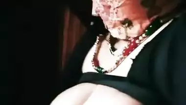 Nina flaunts boobs and using nipple enlarger MMS