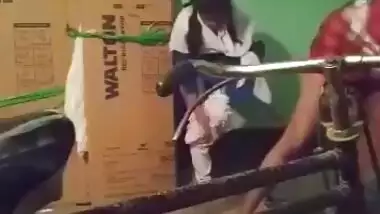 Desi college girl sucking dick of professor in college