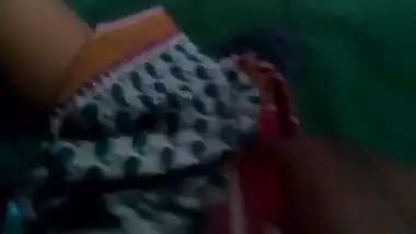 Satin Silk Saree maid enjoying