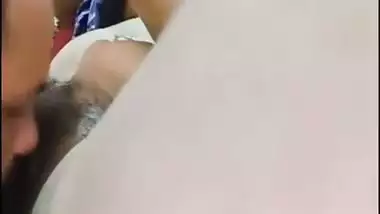 Licking chut of friends wife