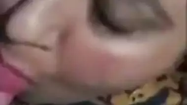Huge boobs Pakistani milf sucking cock of her...