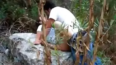 Desi collage girl doing jangal main mangal