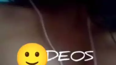 Cute Indian Marwari village girl fondling boobs