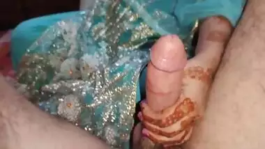 Newly married Pakistani wife giving blowjob