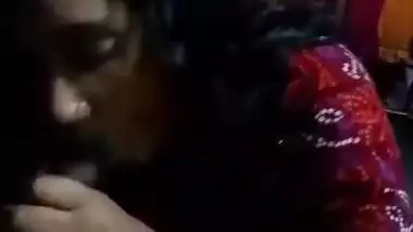 Bangladeshi big boob girl giving handjob to uncle