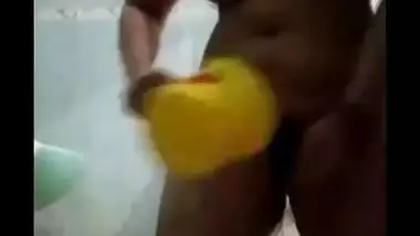 Indian panty smelling and vagina washing video