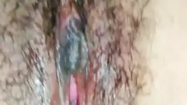 Amazing Indian tight pussy closed up and press big boobs