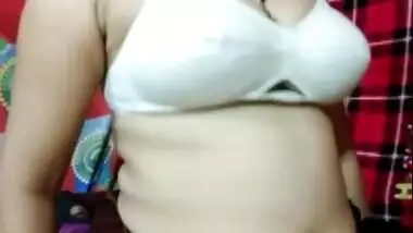 Indian wife toying with dick of hubby on live cam